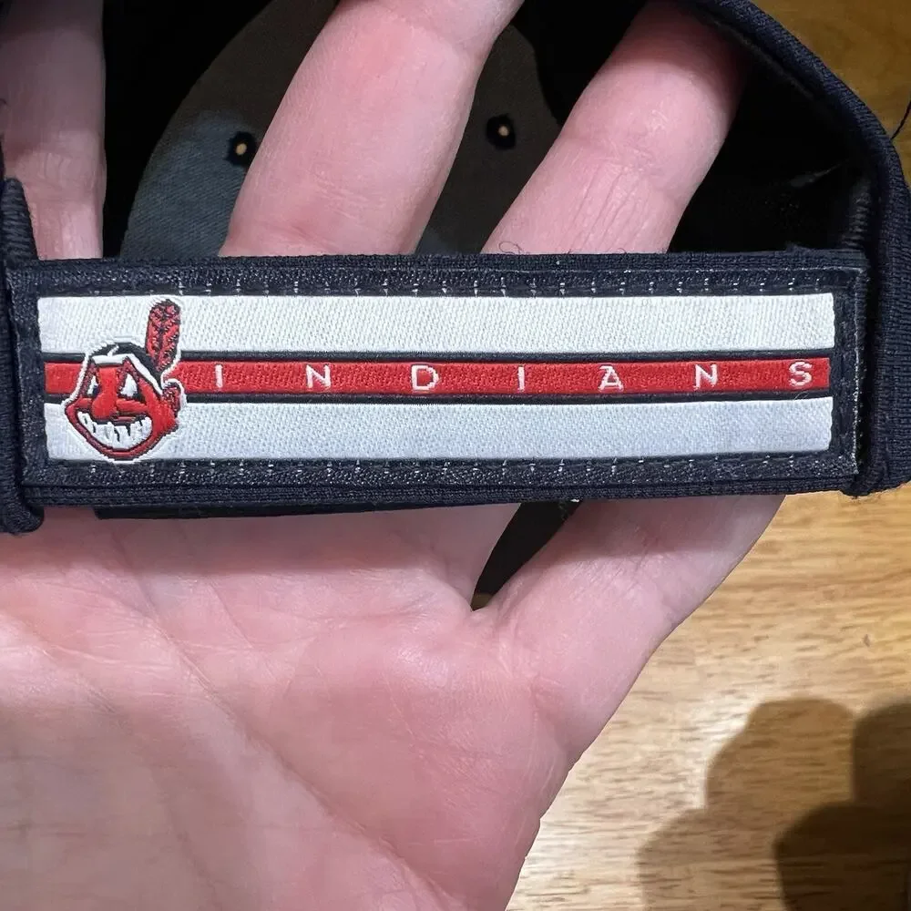 Cleveland Indians Hat Cap Adjust Youth Blue Wahoo MLB Baseball‎ Forty Seven 47